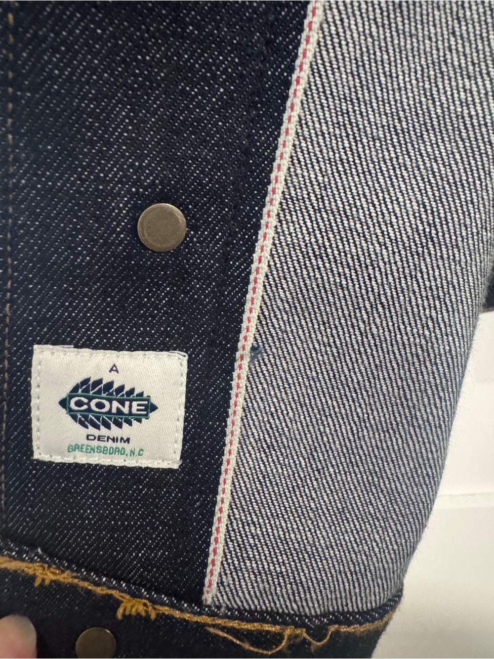 *UPDATED DESCRIPTION* Brave Star Ironside Dark Selvage Denim Trucker Jacket M - Picture 4 of 15